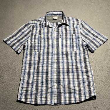 Vintage Mens Small Classic Plaid Utility Shirt wi… - image 1