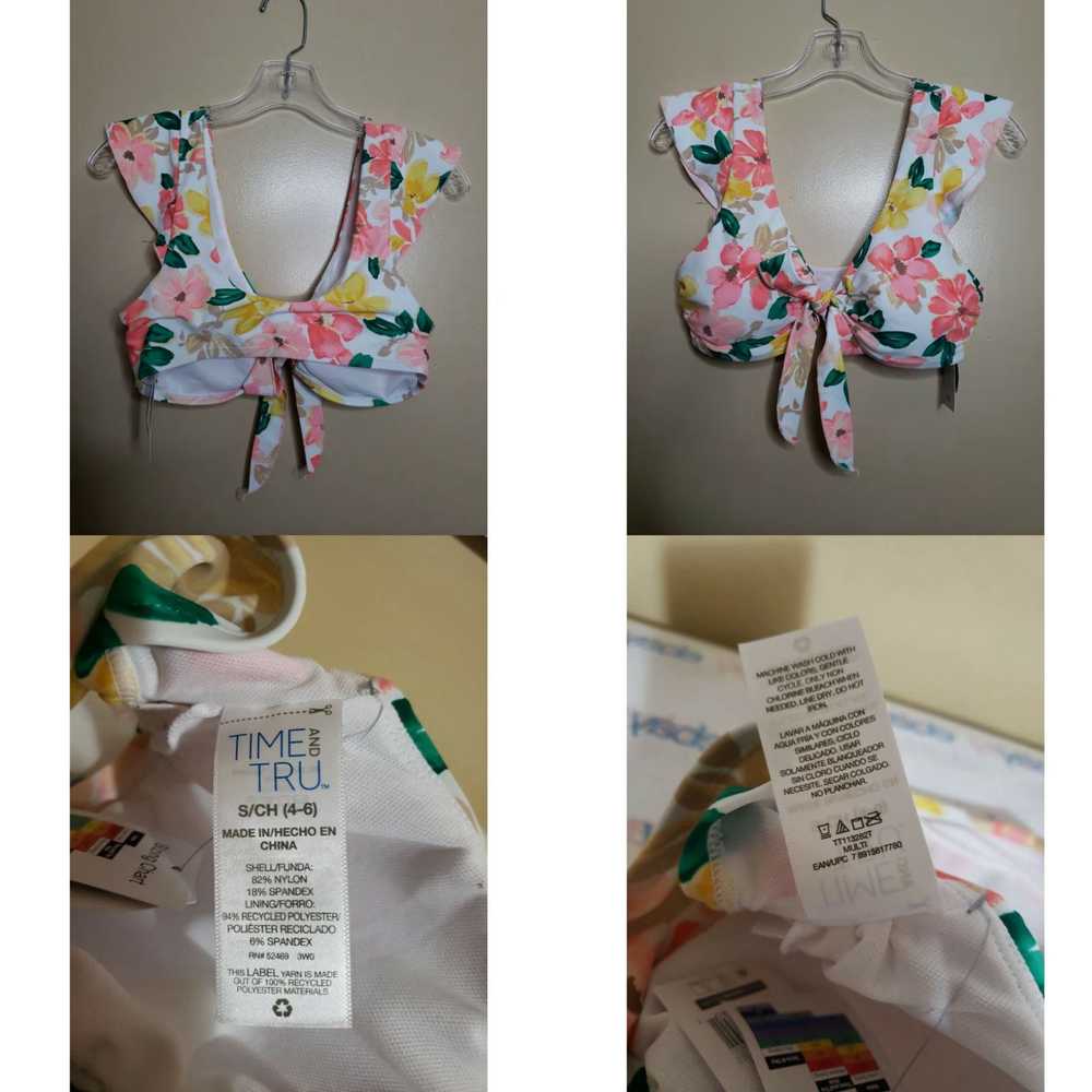 Vintage Time and Tru Swim Bikini Top Women's S Sm… - image 4