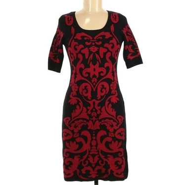 Vintage Goth Brocade Damask Dress - image 1