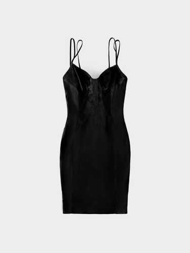 Dolce and Gabbana D&G 2000s Black Silk Bustier Dre