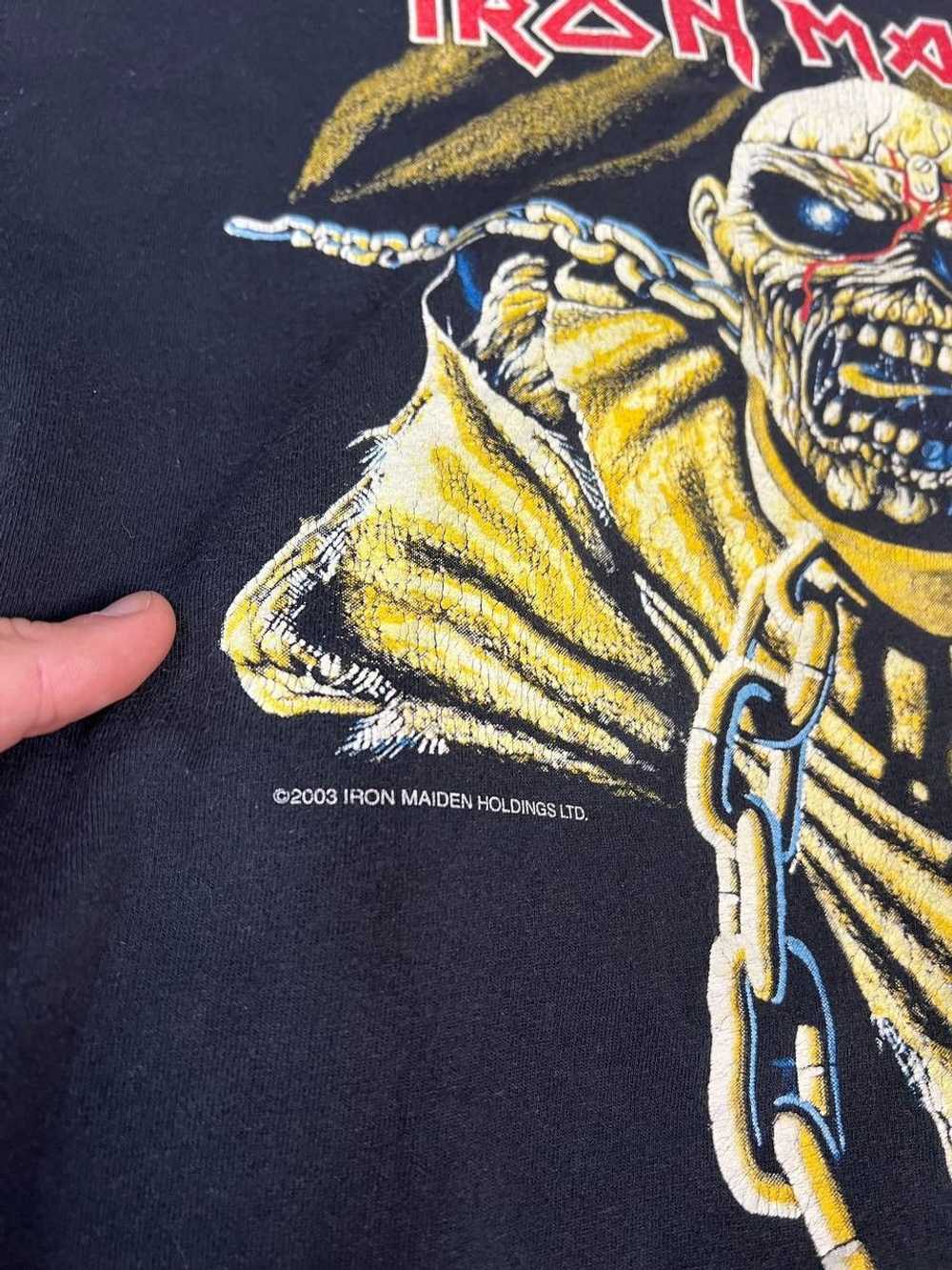 Band Tees × Iron Maiden × Vintage 00s Iron Maiden… - image 3