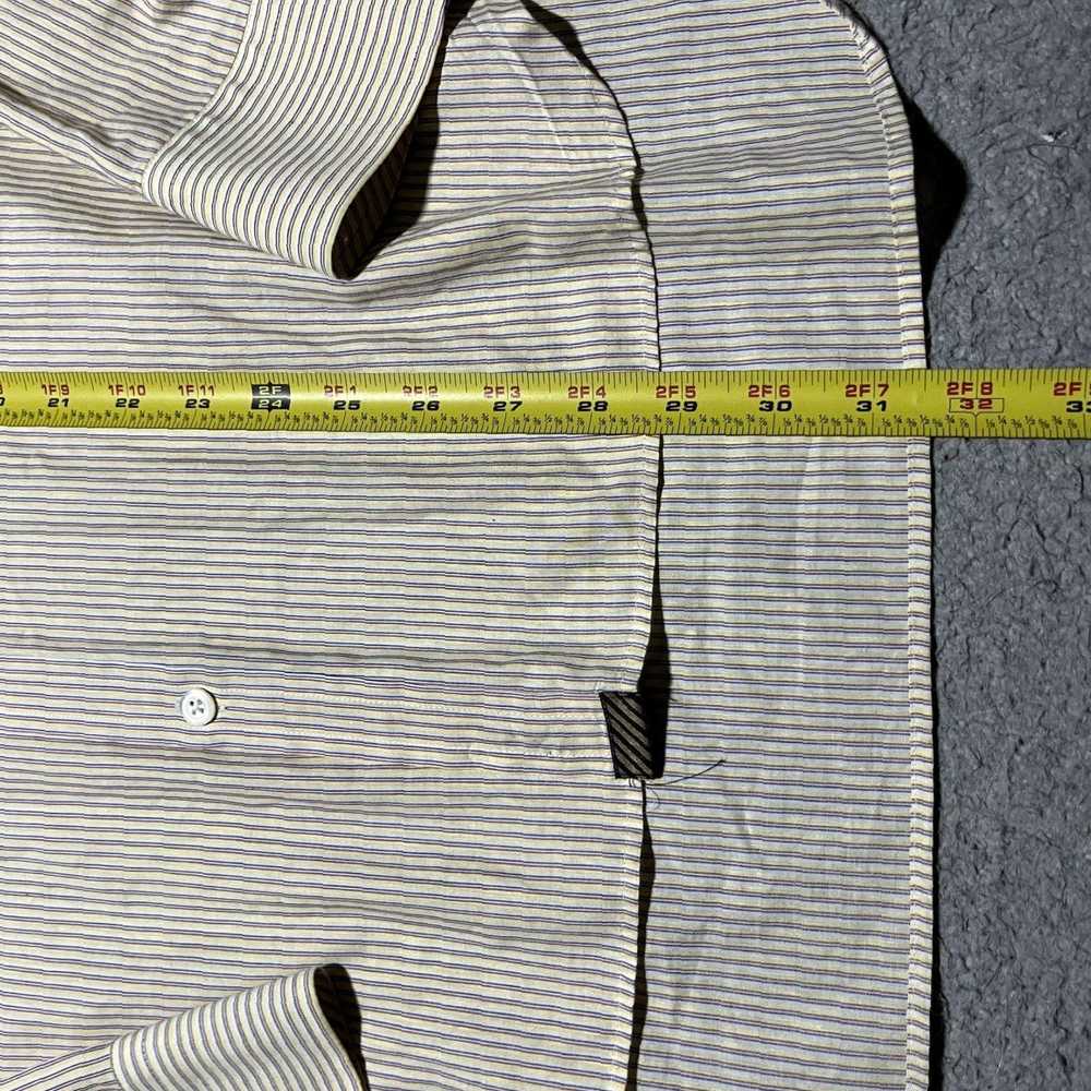 Billy Reid Mens Medium Stripe Cotton Linen Slim F… - image 3