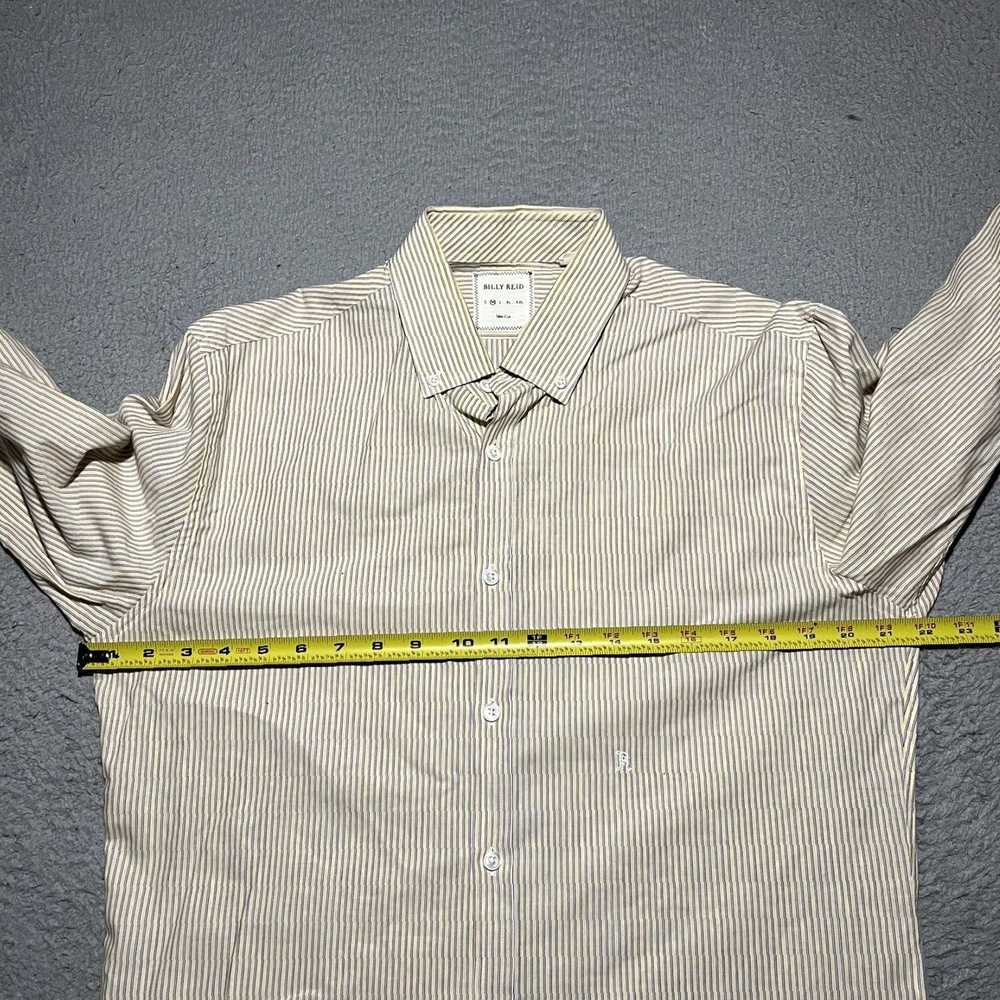 Billy Reid Mens Medium Stripe Cotton Linen Slim F… - image 4