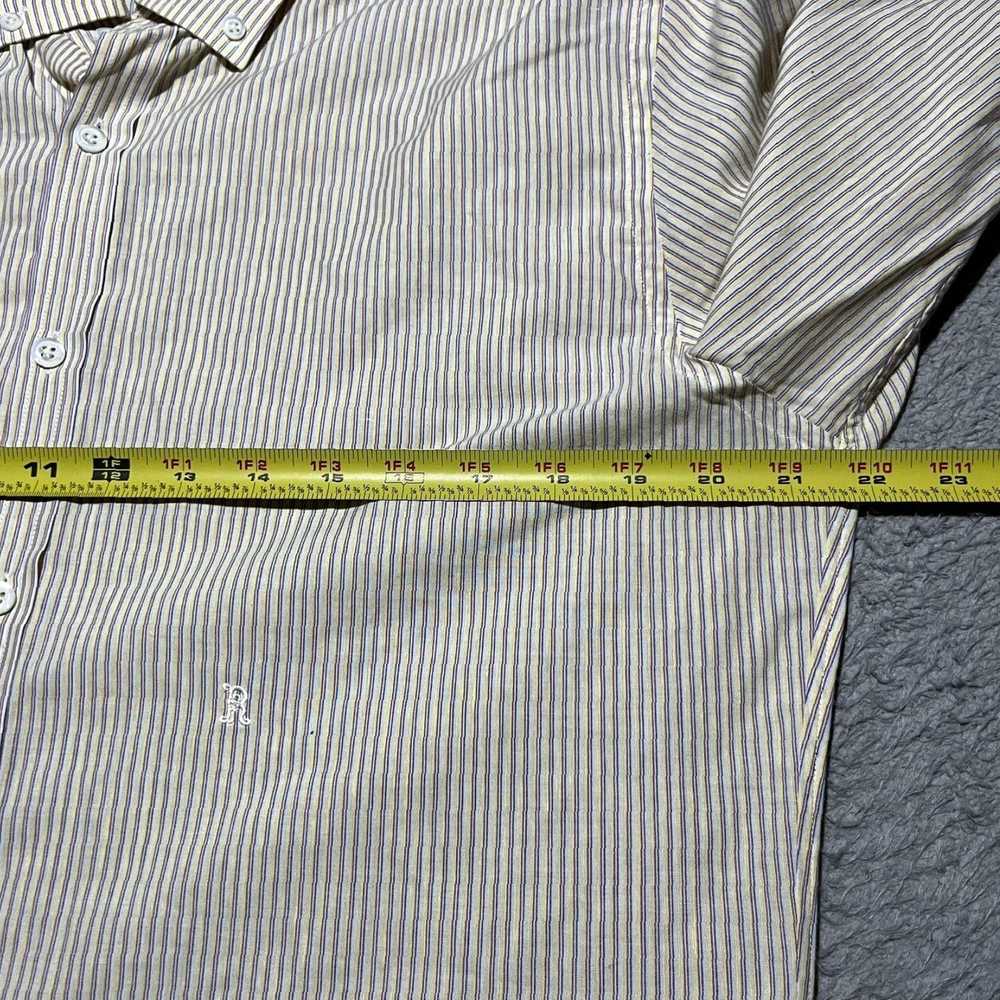 Billy Reid Mens Medium Stripe Cotton Linen Slim F… - image 5