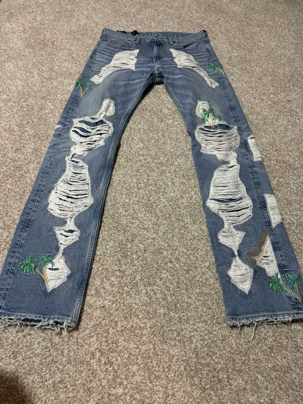 Vlone Vlone Palm Tree Runway Denim size L - image 3