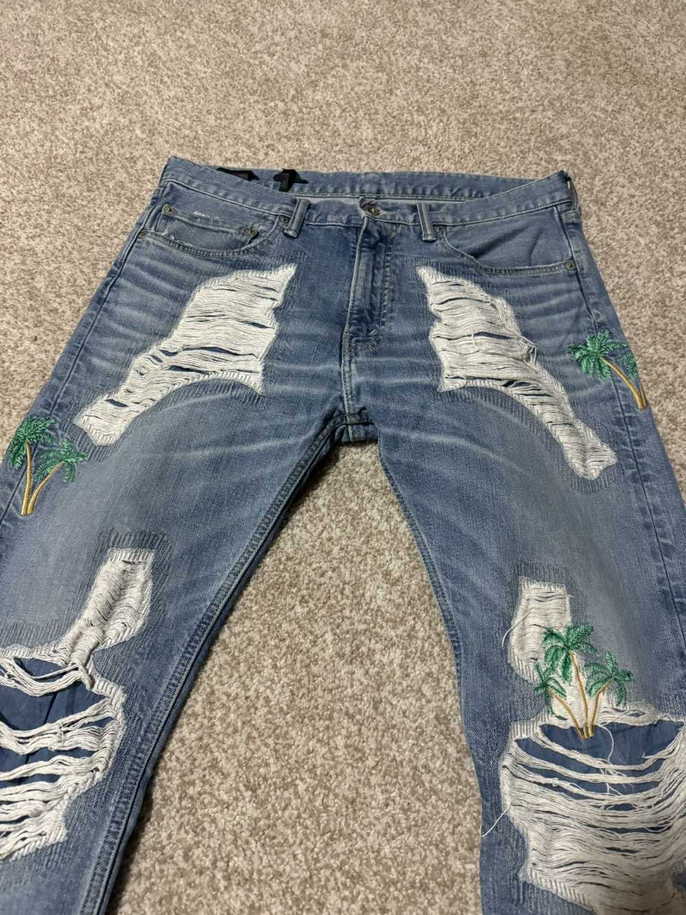 Vlone Vlone Palm Tree Runway Denim size L - image 5