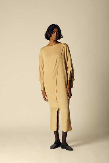 1980s Shamask Textured Silk Caftan