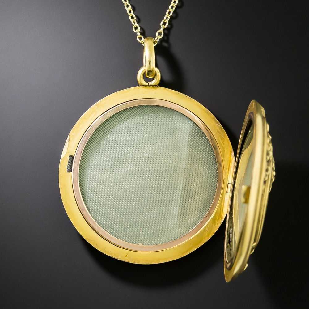 Victorian/Art Nouveau Gold Locket - image 2