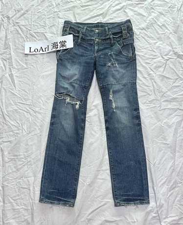 XU】damage denim pants（デニムパンツ）｜XU（エックスユー）の