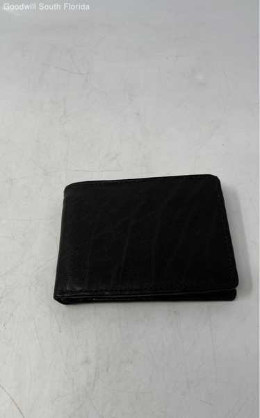 Mens Black Leather Credit Card Pockets Bifold Wall