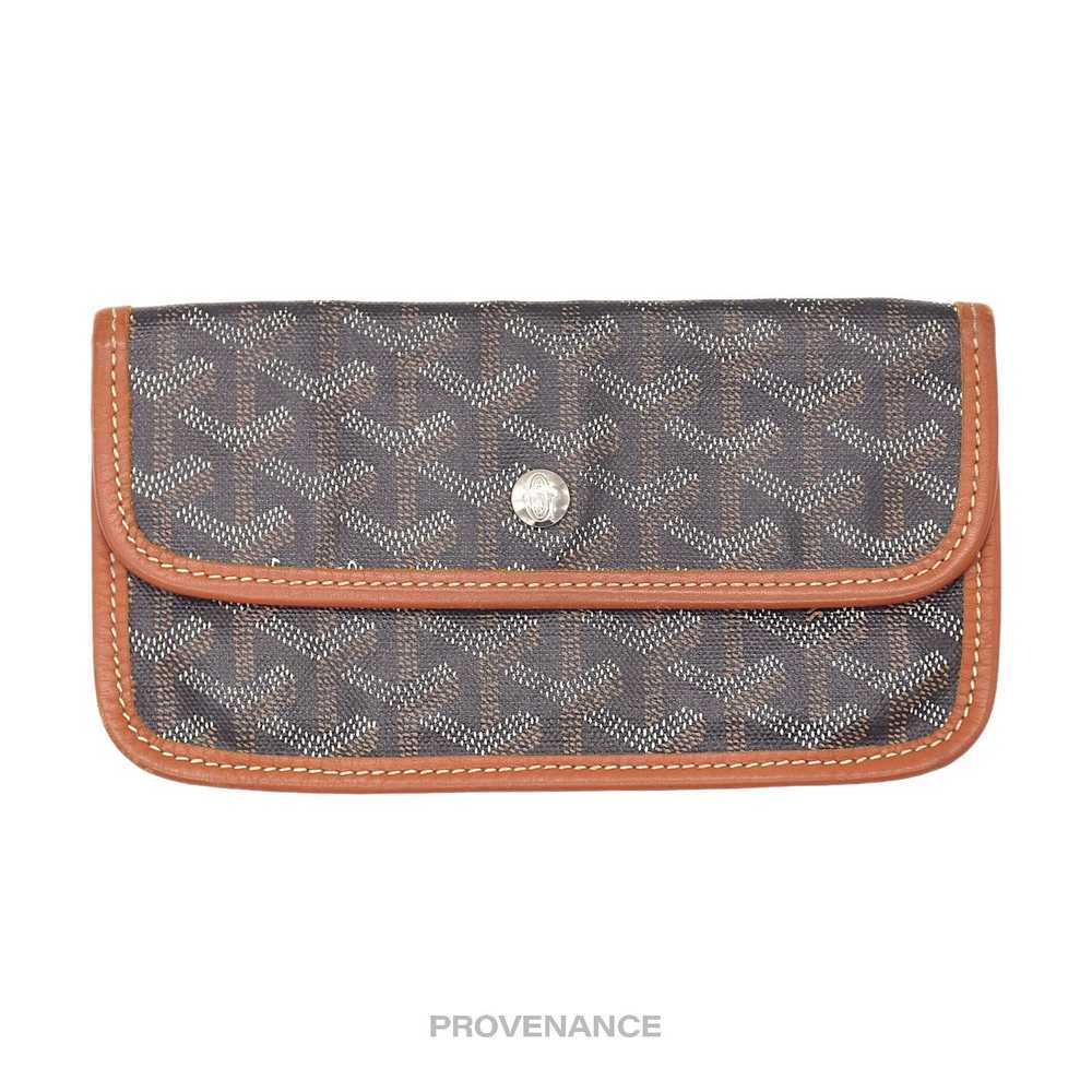 Goyard 🔴 Goyard St. Louis Pouch - Black/Tan Goya… - image 1