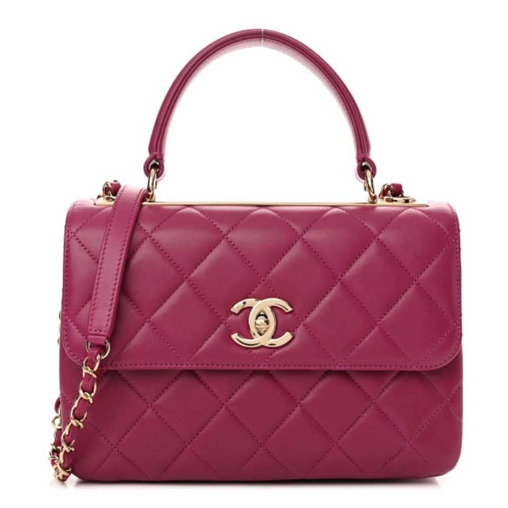 CHANEL Lambskin Quilted Small Trendy CC Flap Dual… - image 1