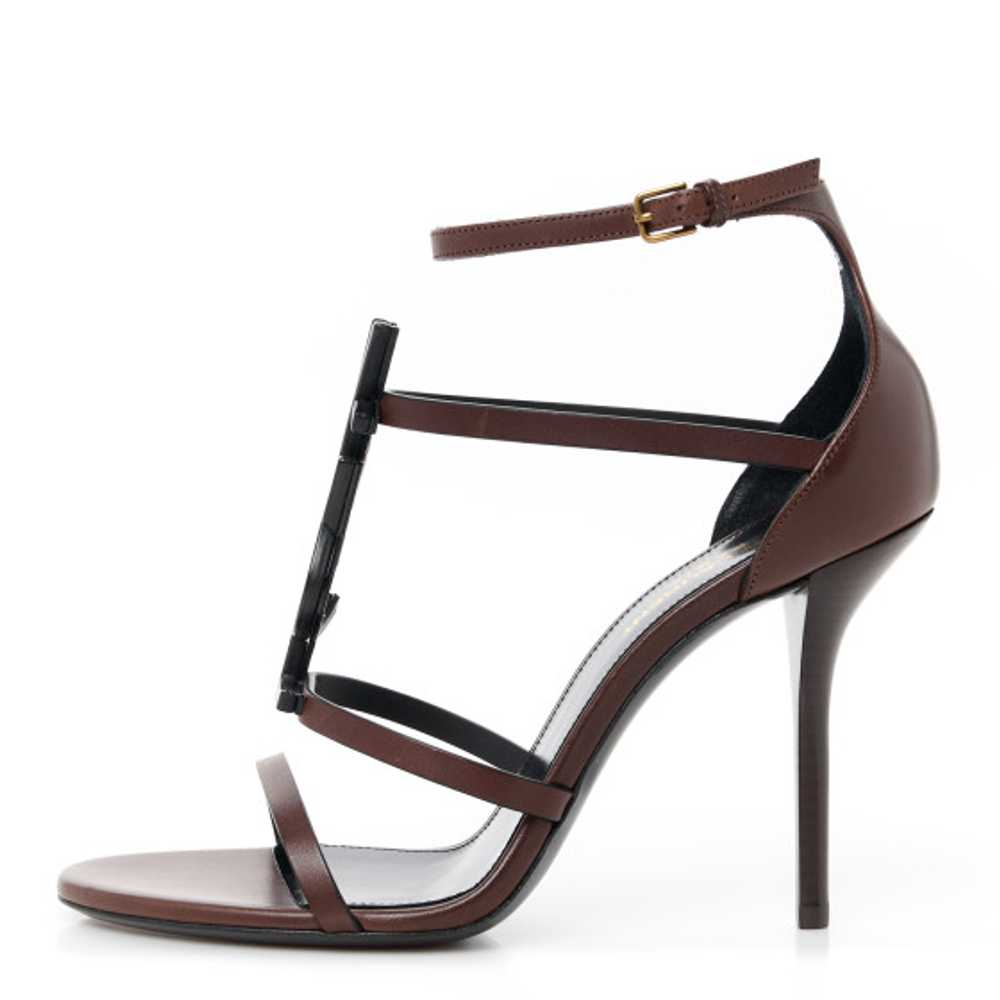 SAINT LAURENT Calfskin Cassandra 100 Sandals 38.5… - image 1