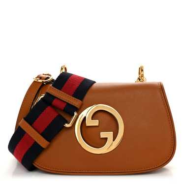 GUCCI Roxy Calfskin Web Mini Blondie Shoulder Bag 