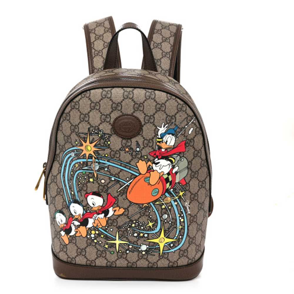 GUCCI X DISNEY GG Supreme Monogram Donald Duck Sm… - image 1