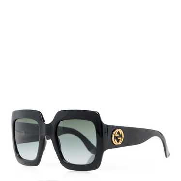 GUCCI Acetate Square Frame Sunglasses GG0053S Blac