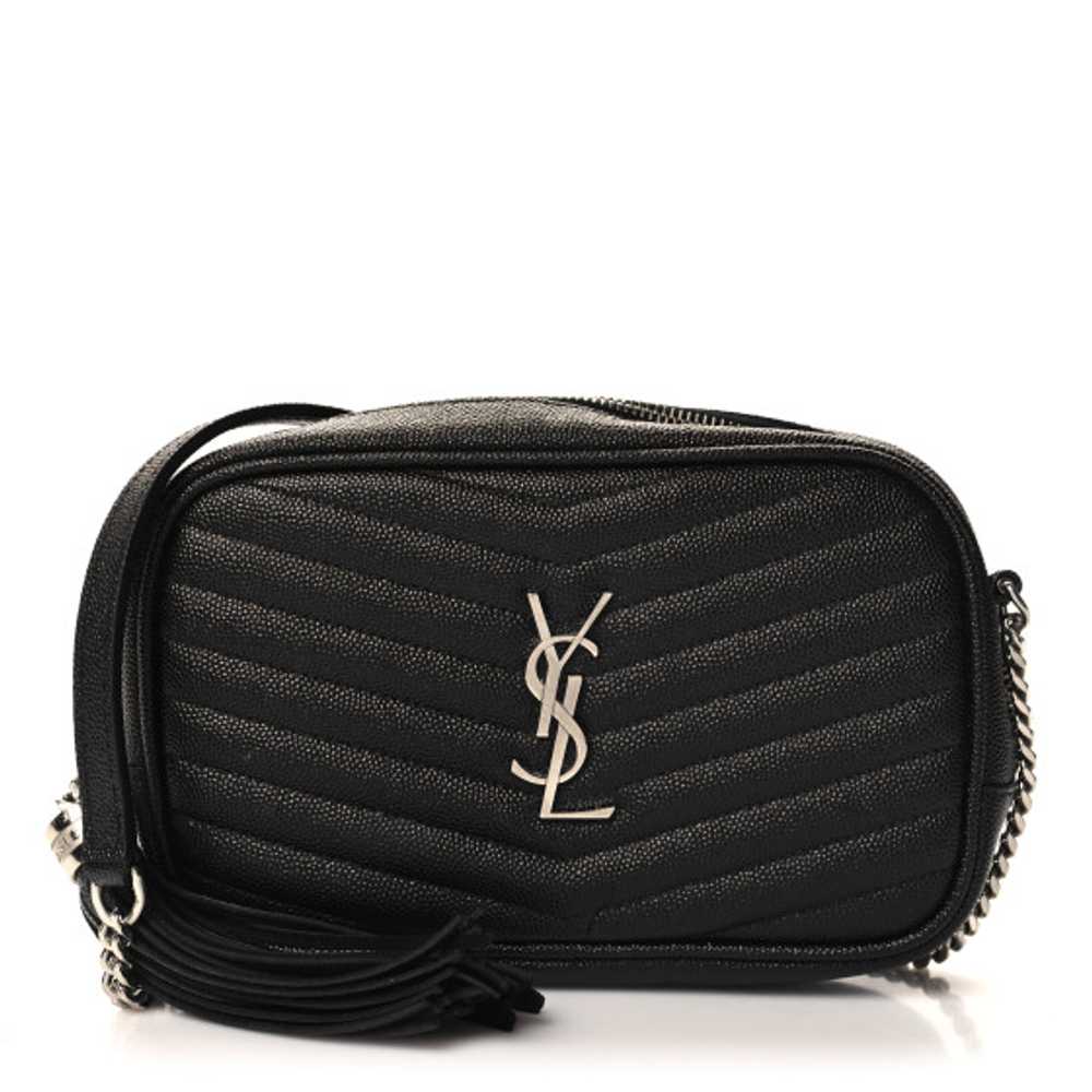 SAINT LAURENT Grain De Poudre Matelasse Monogram … - image 1