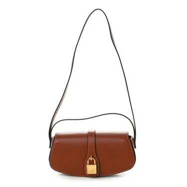 CELINE Smooth Calfskin Tabou Clutch On Strap Tan - image 1