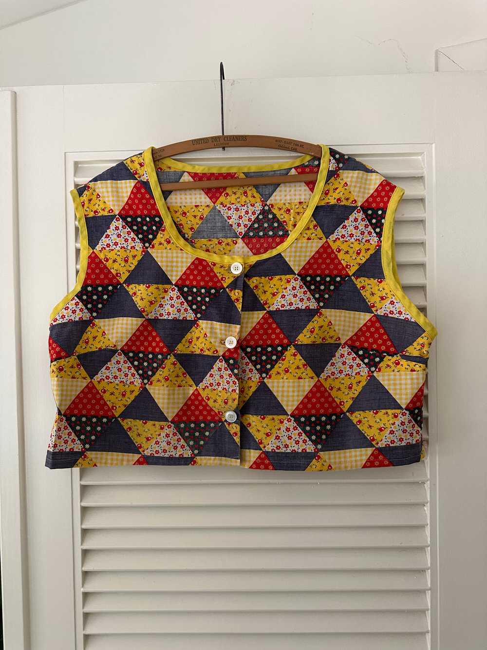 Vintage Patchwork Top - image 2