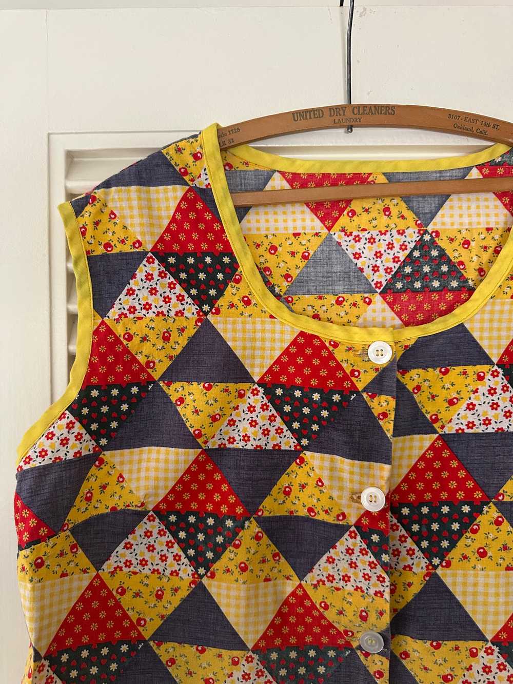 Vintage Patchwork Top - image 4