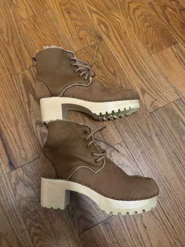 No. 6 Shearling Lander Lace up Clog Boots (40) |…