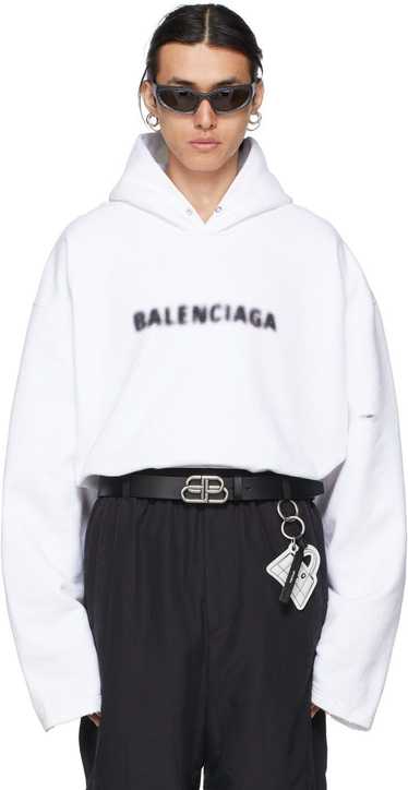 Balenciaga Balenciaga Blurry Logo Oversized Distre