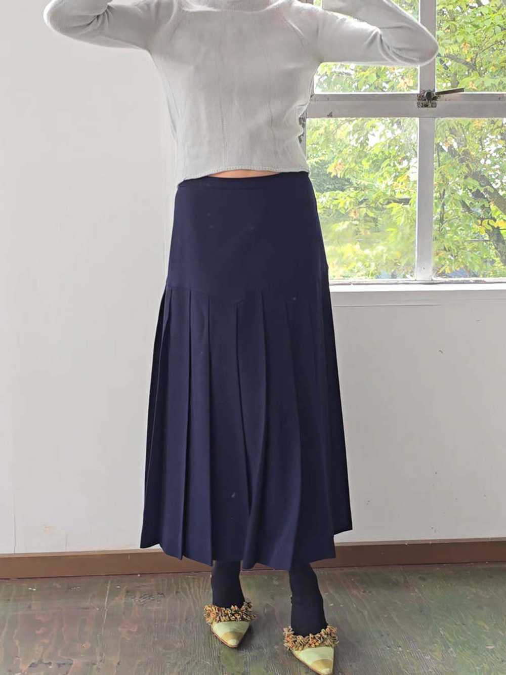 Chanel Pleated Skirt - Deep Blue - image 10