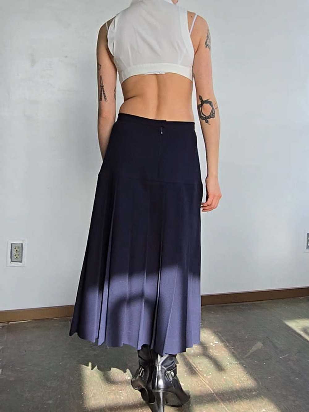 Chanel Pleated Skirt - Deep Blue - image 6