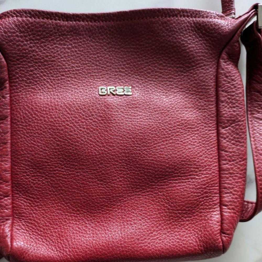 BREE Leather Shoulder Bag - Red - image 7