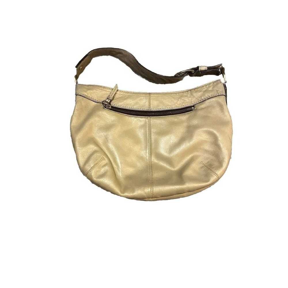 Coach Women's  Gold Metallic Shoulder Bag Wide St… - image 1