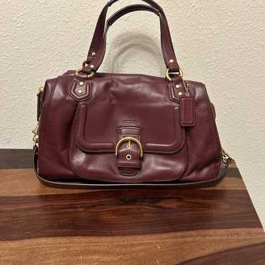 COACH sold F25151 BURGUNDY LEATHER CAMPBELL CONVERTIBLE SATCHEL WITH WALLET