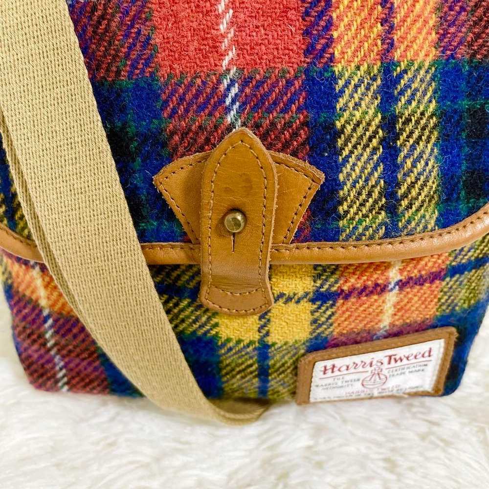 Excellent condition Harris Tweed shoulder bag in … - image 5