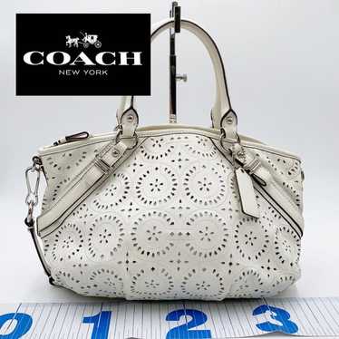 【Beautiful Condition】Coach COACH 2WAY Bag 16997 Le