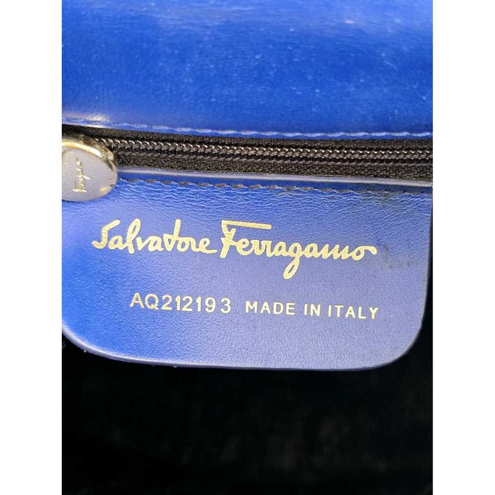 Salvatore Ferragamo Iconic Top Handle patent leat… - image 2