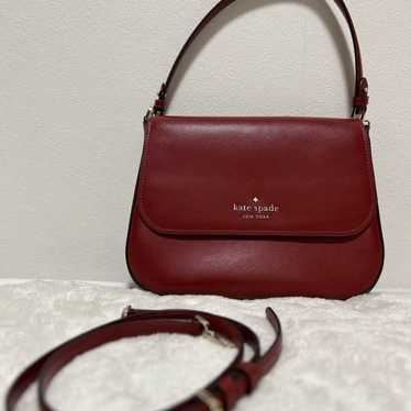 Kate Spade leather handbag red