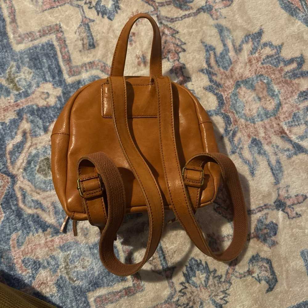 Madewell Mini Lorimer Backpack English Saddle - image 4