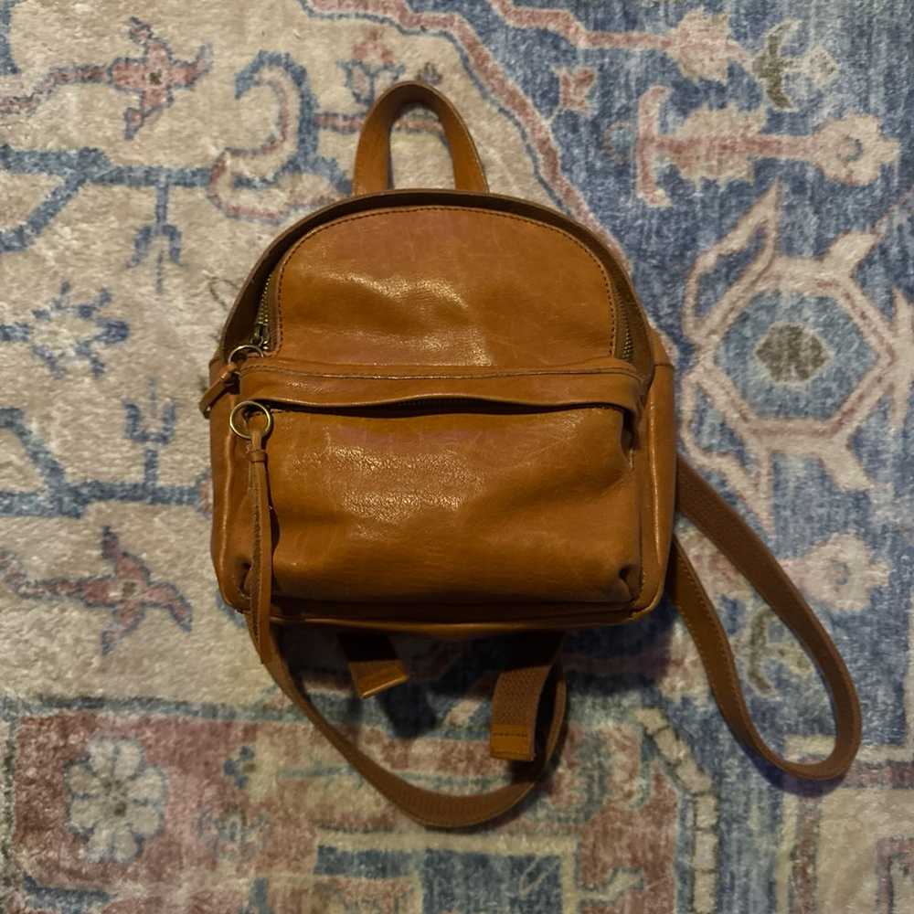 Madewell Mini Lorimer Backpack English Saddle - image 5