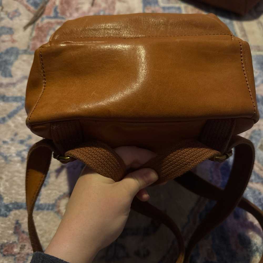 Madewell Mini Lorimer Backpack English Saddle - image 6