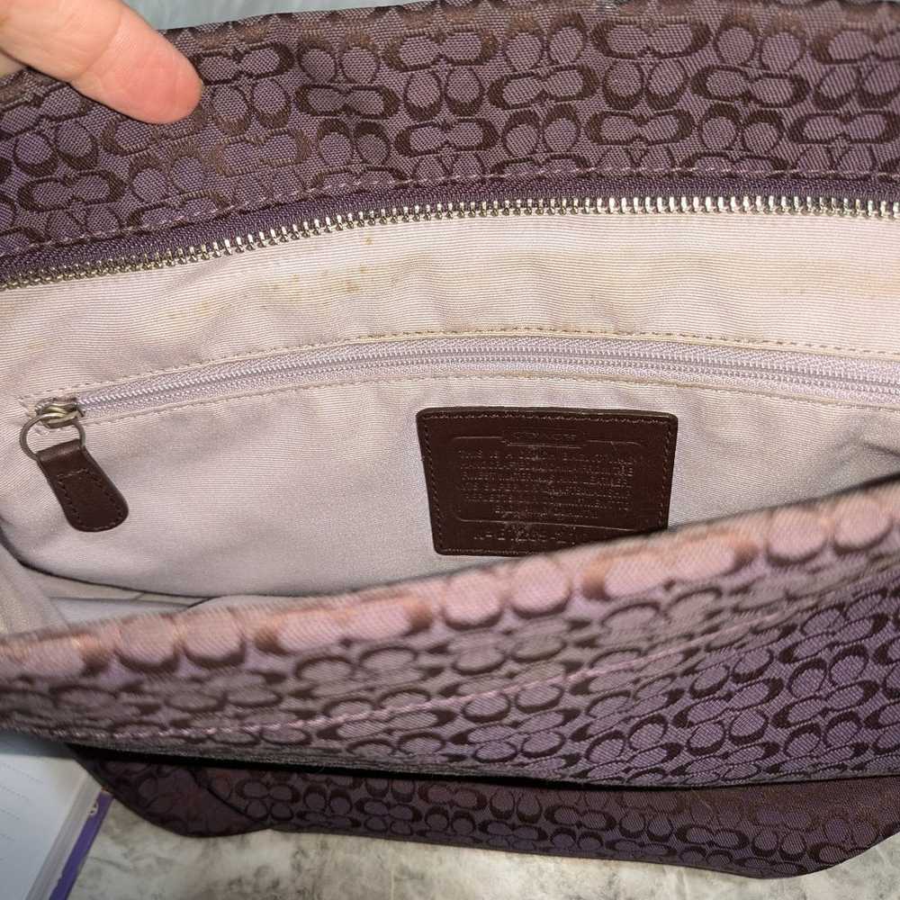 *RARE* Coach purple convertible duffle crossbody - image 5