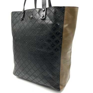 Vivienne Westwood Tote Bag Punching Leather Bicolo