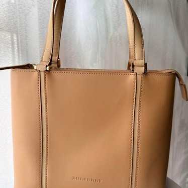 BURBERRY Handbag Logo Interior Check Mini Leather