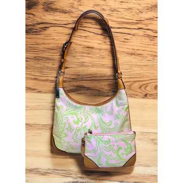 Vintage Coach 8913 Girlie Floral Twill Hobo & Mat… - image 1