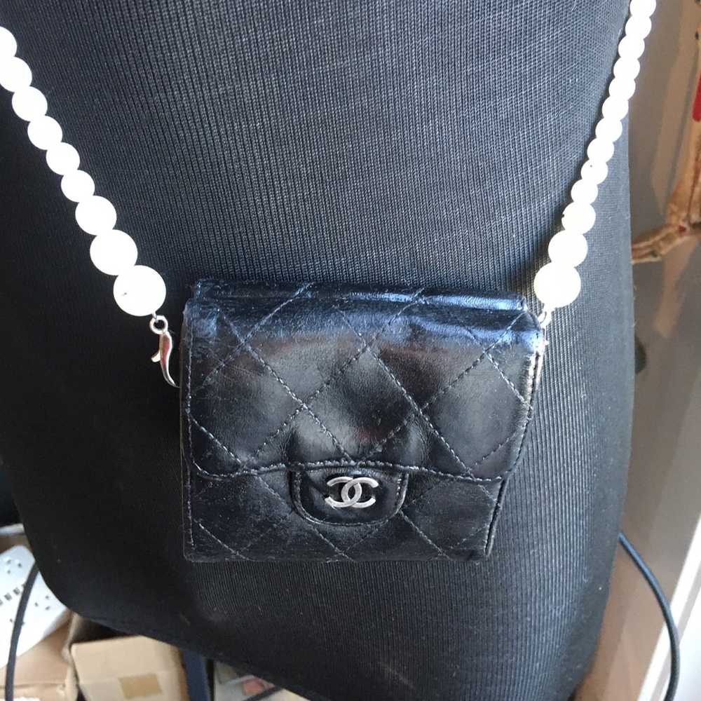 Auth Chanel Small Double Quilted WOC - image 3