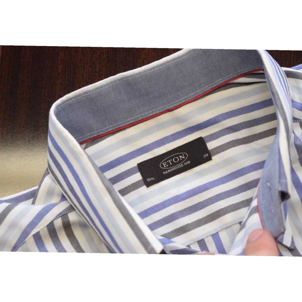 Eton Classic Fit Eton Designer Mens Striped Long … - image 7