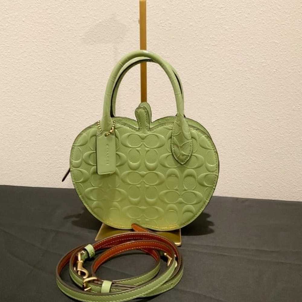 Coach Apple Bag In Signature Leather - image 2