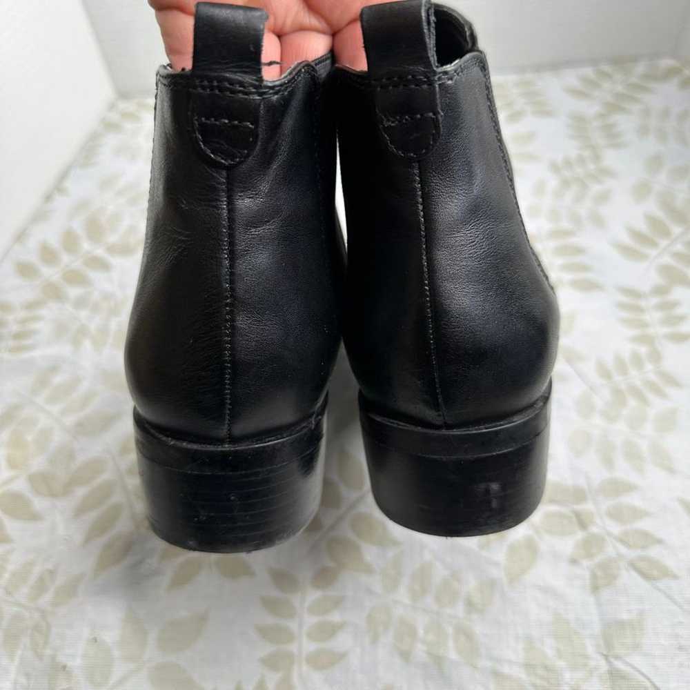 Franco Sarto Black Leather Chelsea Ankle Boots Cl… - image 5