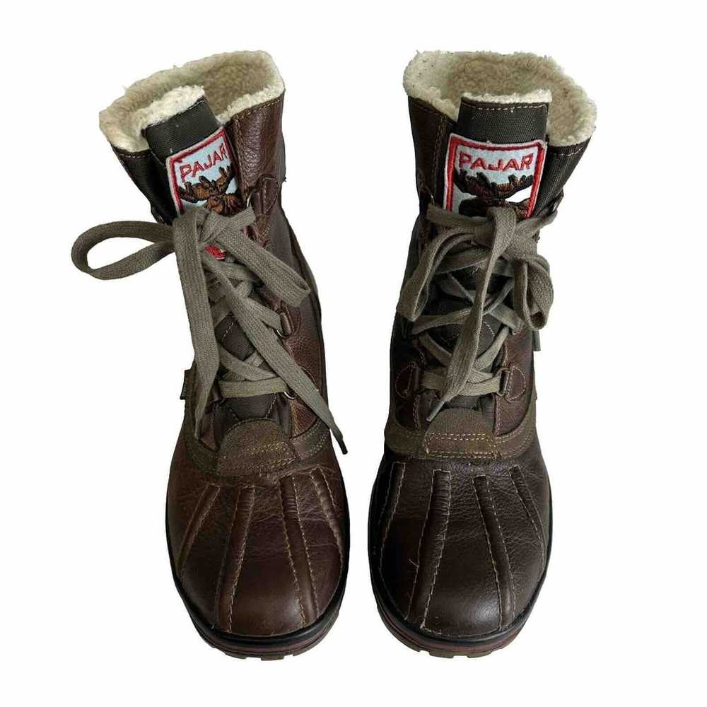 Pajar Canada Brown Faux-Fur Winter Lace-Up Snow B… - image 2