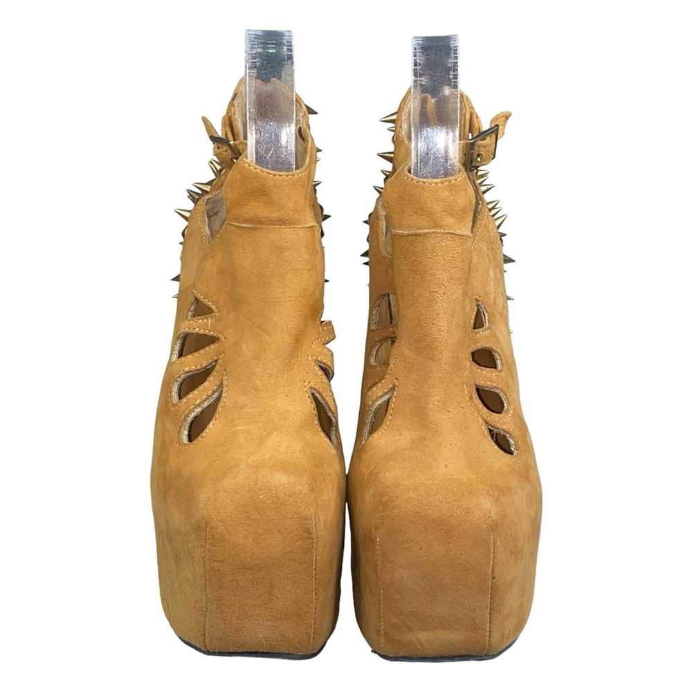 Jeffrey Campbell Women’s Tan Suede Spiked Platfor… - image 6