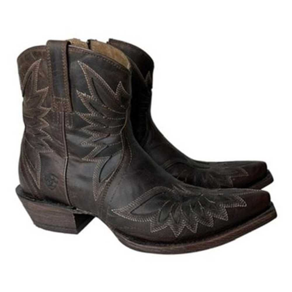 ARIAT Women's Santos Western Booties Weathered Br… - image 2