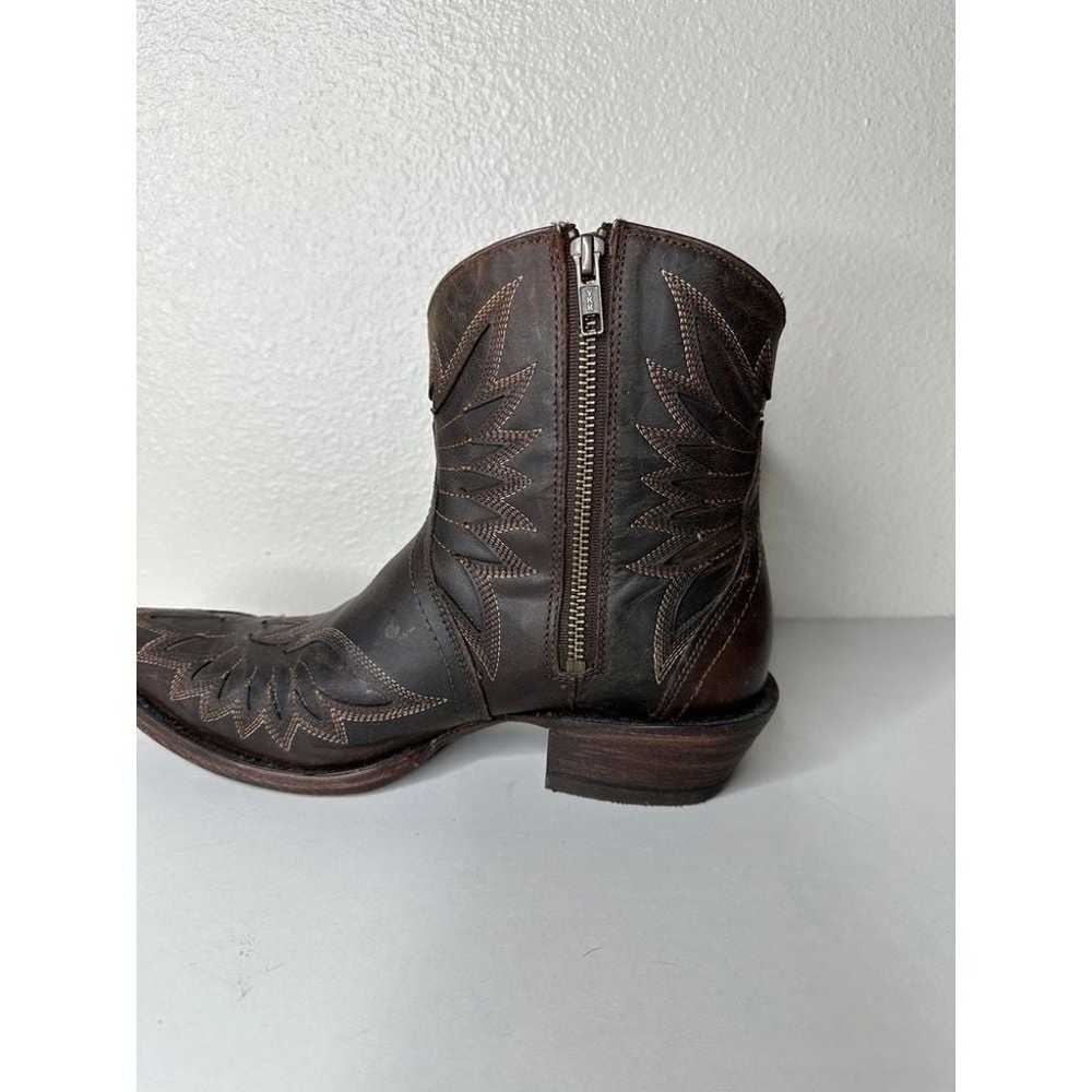 ARIAT Women's Santos Western Booties Weathered Br… - image 4